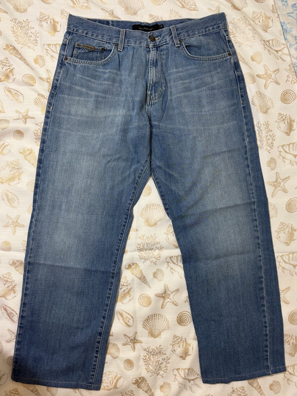 Men's Blue Cotton Jeans - Calvin Klein 34x30